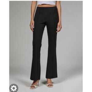 7 Diamonds Womens Sz L Rev Ribbed Flare Stretch Pull On Pants Long Length